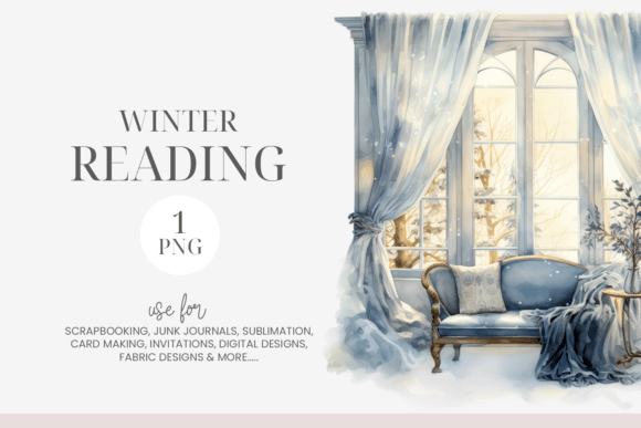 Download Watercolor Cozy Reading Nook Clipart - Reading nook Collection