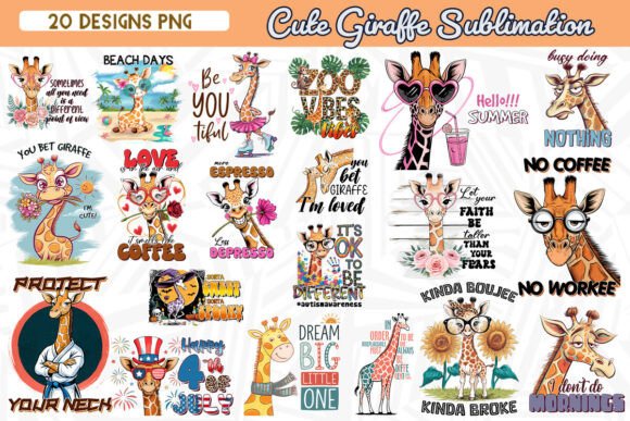 Download Cute Giraffe Sublimation Bundle - Premium Bundle