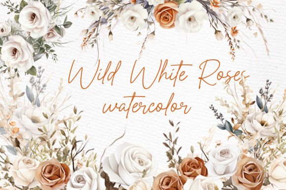 Download White Roses Clipart Watercolor Roses PNG - White Collection