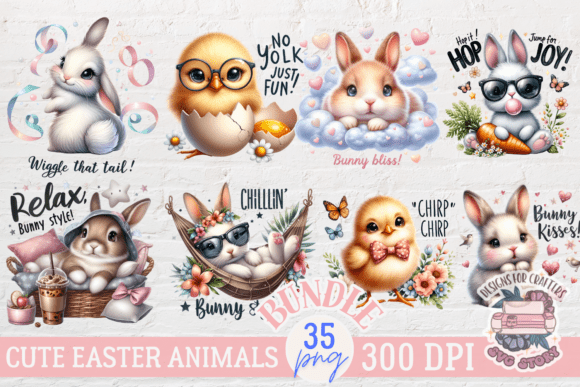 Download Easter Cute Animals PNG Bundle 35 - Cute animals Collection